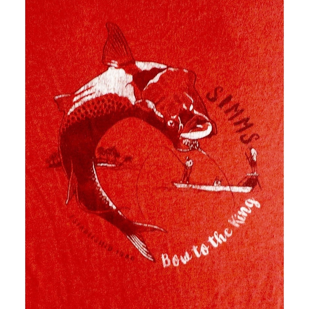 Simms‎ Fishing Products Mens Large Tee Shirt Outdoors Gorpcore Lake Fly Fishing